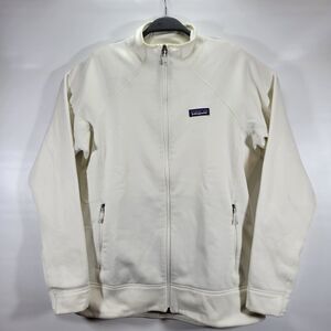 Patagonia Womens White Crosstrek Full Zip Polartec Fleece Jacket Size Large